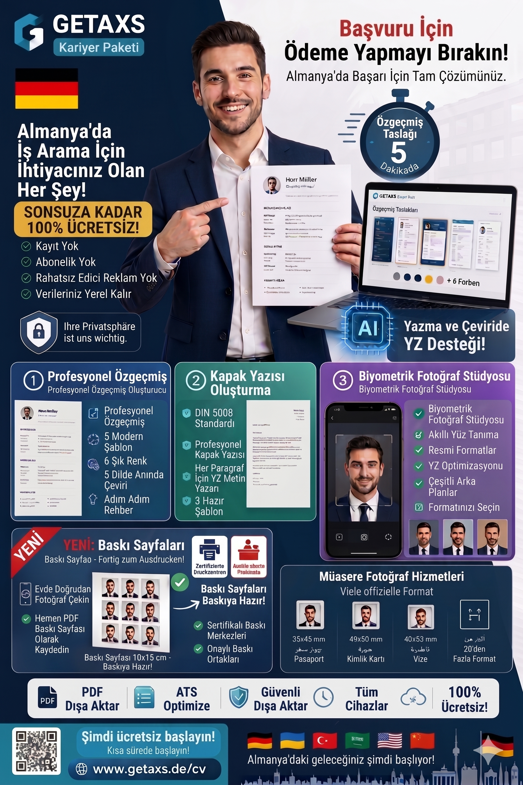 GETAXS ile başarılı iş başvuruları için profesyonel kariyer aracı